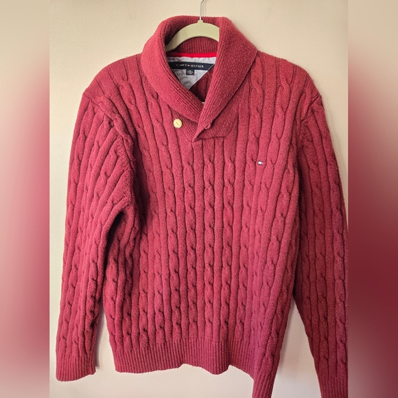 Tommy Hilfiger Other - Tommy Hilfiger Maroon Cable Knit Sweater